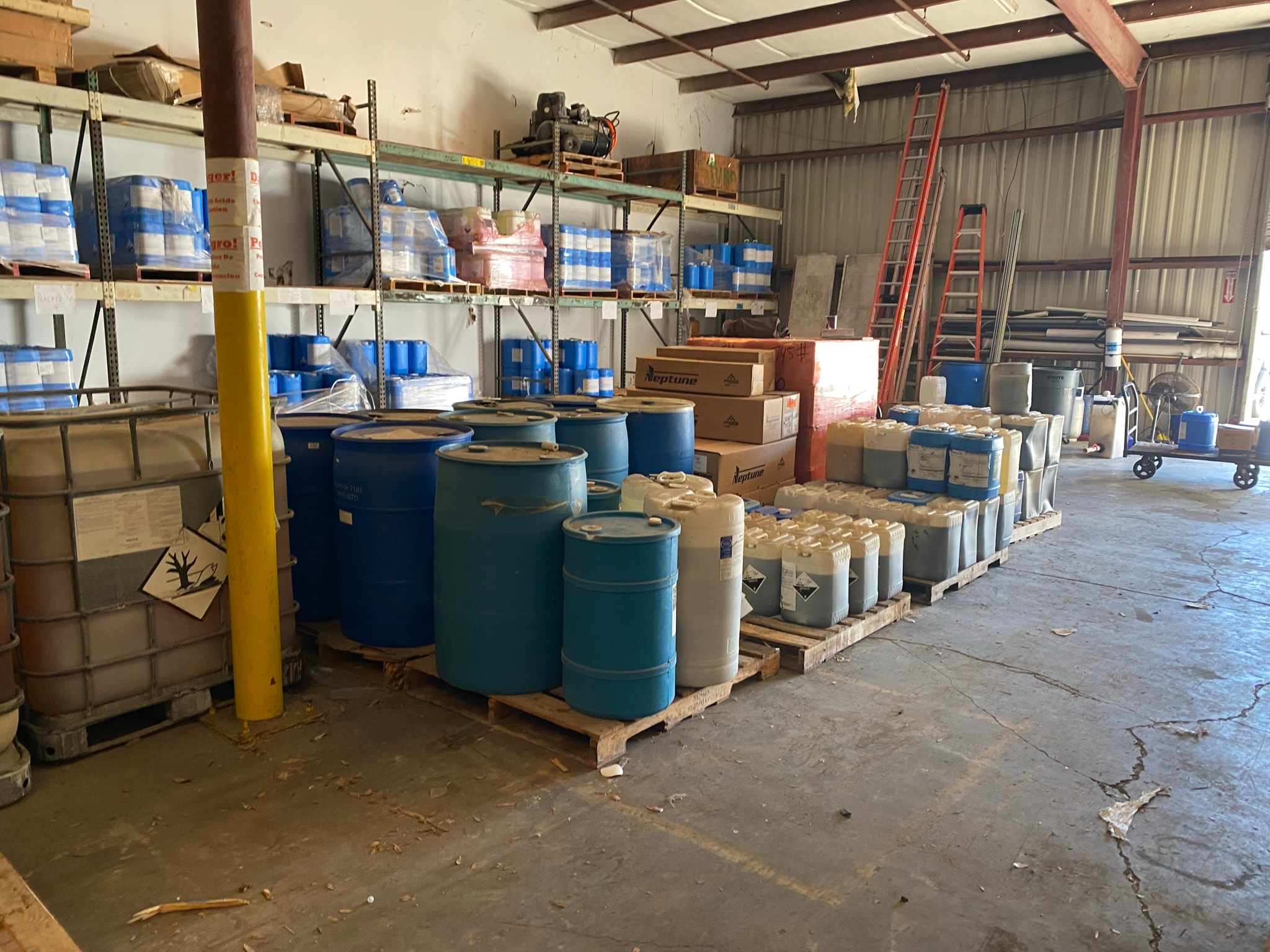 Commercial Chemical Inventory Cleanout – Ecolab Facility