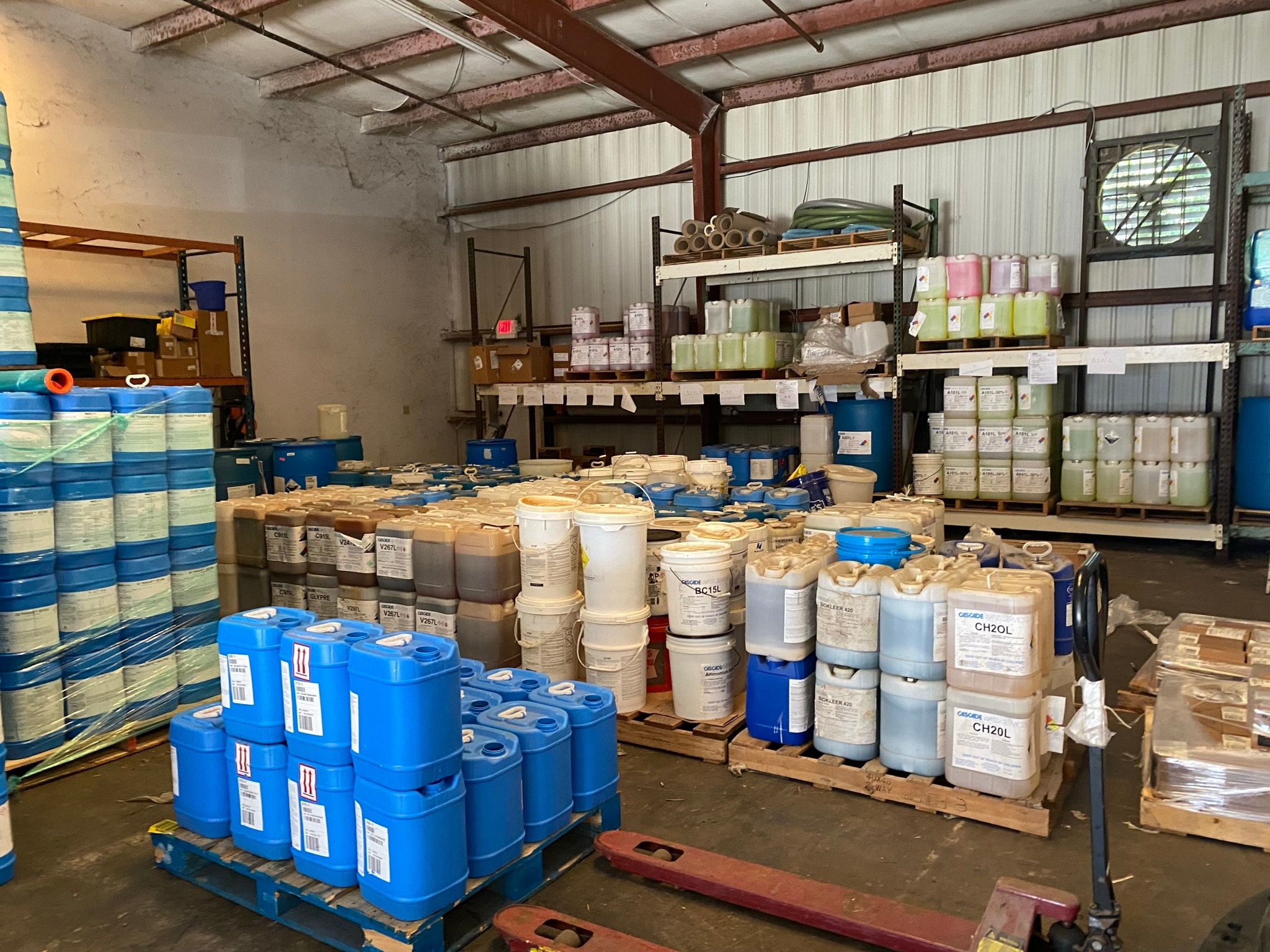 Bulk Chemical Surplus Removal – Ecolab Warehouse